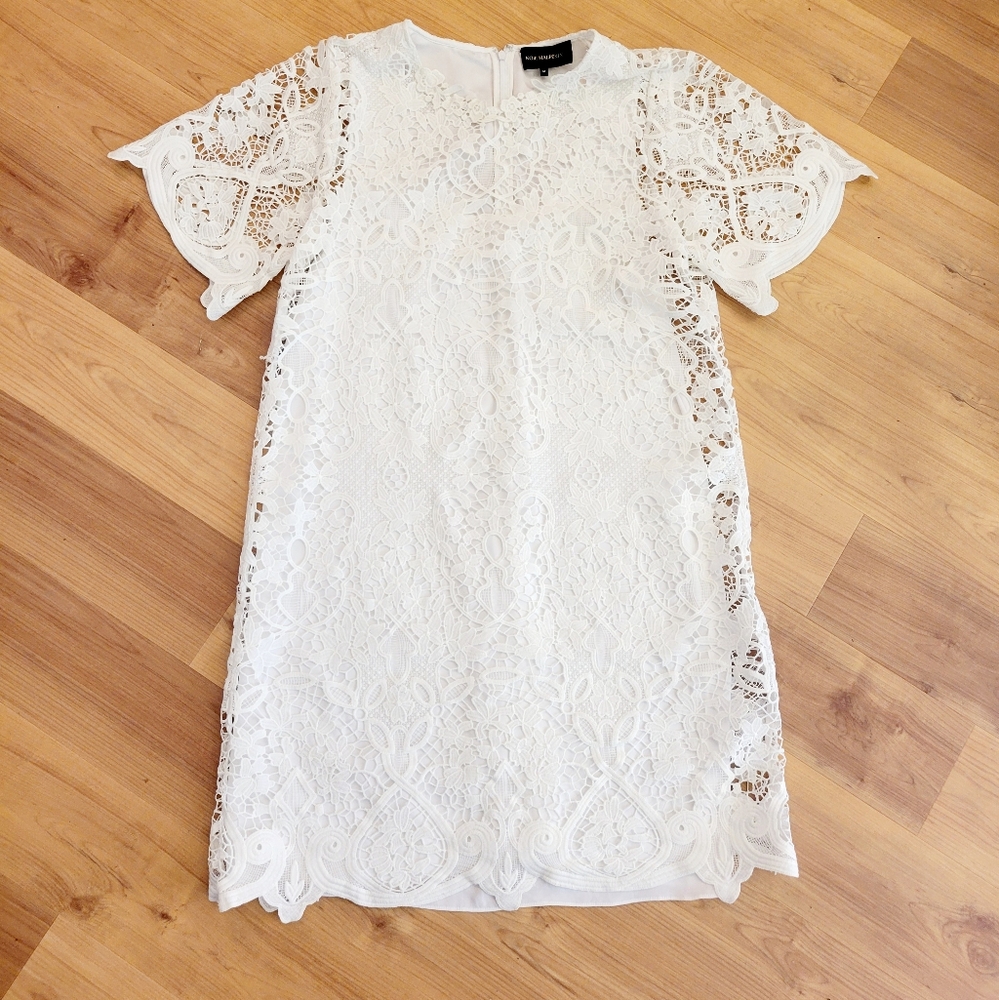 Kobi Halperin White Lace Dress.
